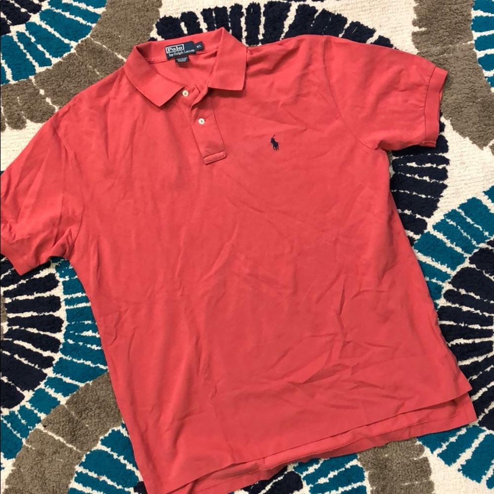 💼 Polo by Ralph Lauren dark coral/rust shirt